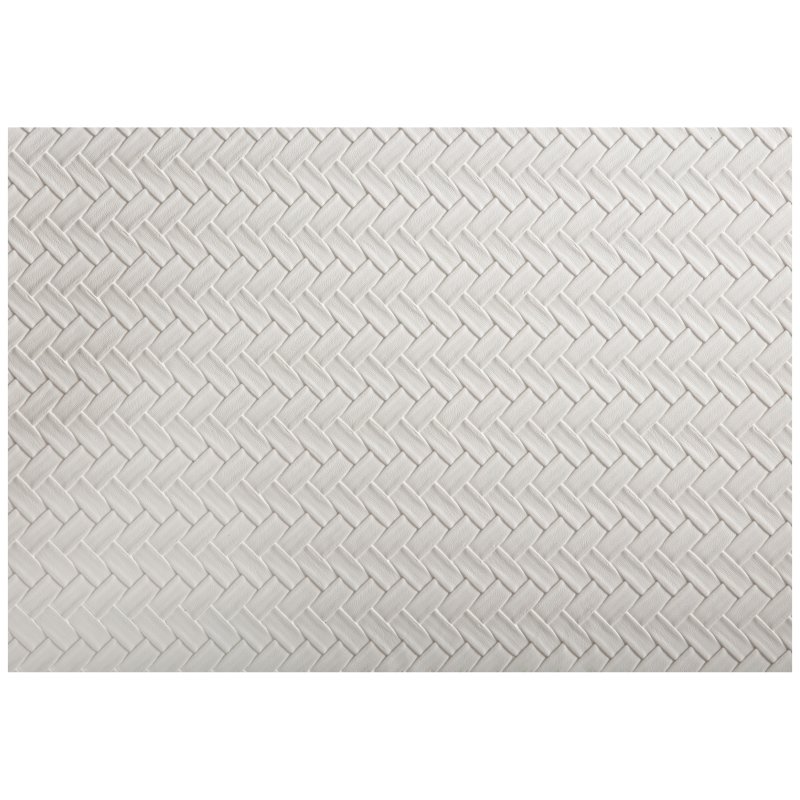 Maxwell Williams Accents Leather Look Placemat Ivory Plait