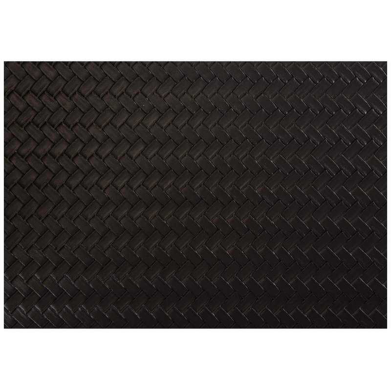Maxwell Williams Accents Leather Look Placemat Black Plait