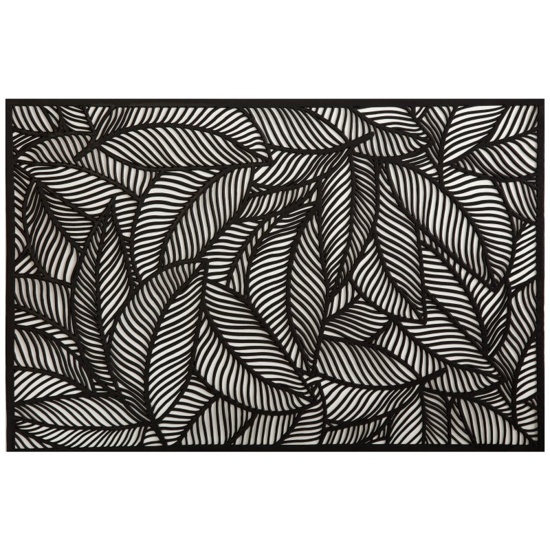 Maxwell Williams Accents Cut Out Placemat Leaf Black