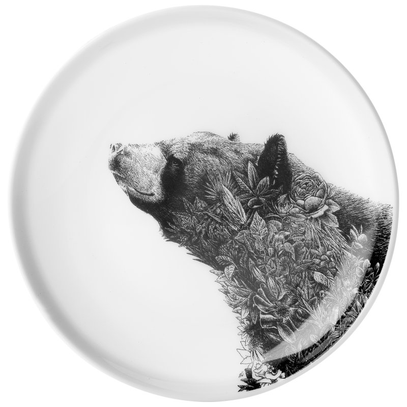 Maxwell Williams Marini Plate Black Bear