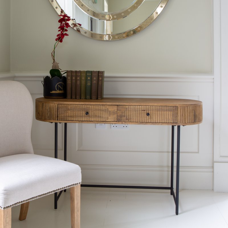 Fluted Ridge Console Table lifestyle image