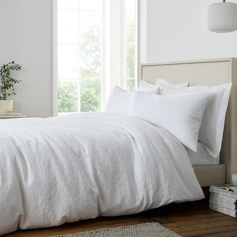 Bianca Bianca Fleur Matelasse Jacquard Duvet Cover Set