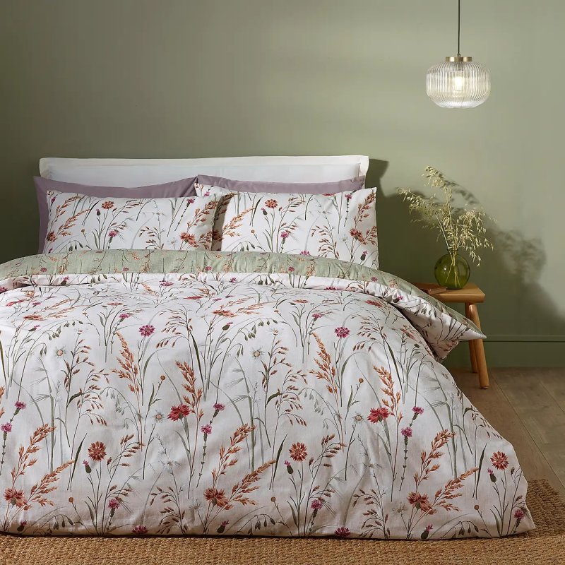 Catherine Lansfield Catherine Lansfield Grasmere Brushed Floral Duvet Cover Set