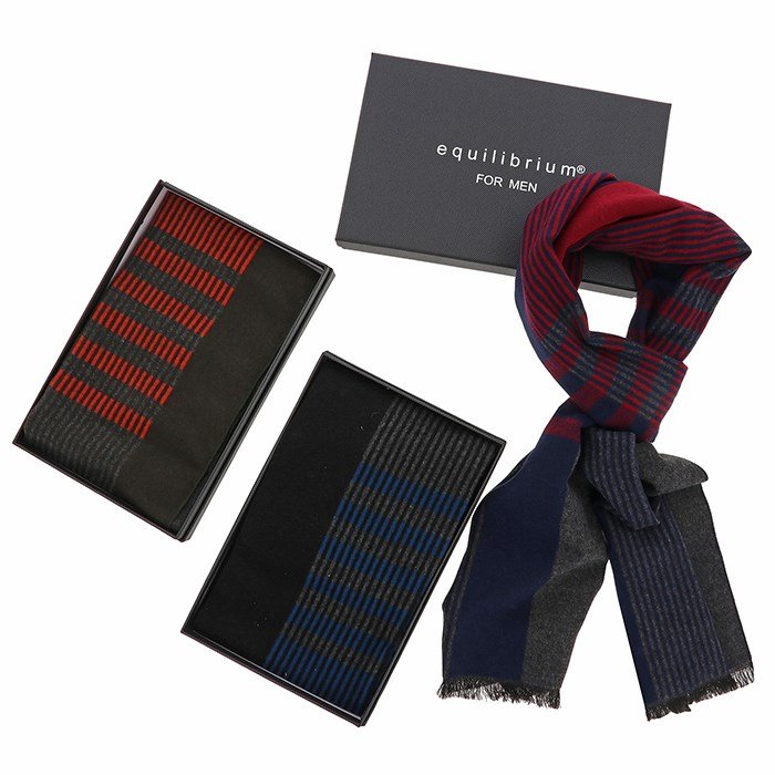 Shudehill Mens Colour Block Fringed Scarf