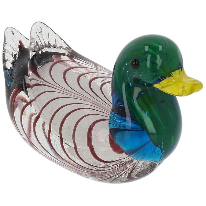 Shudehill Art In Glass Handmade Glass Duck