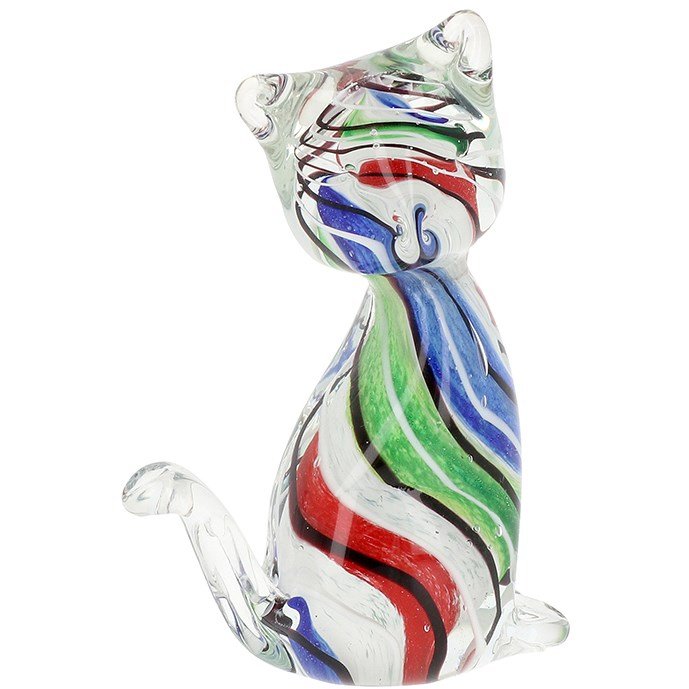 Shudehill Art In Glass Handmade Glass Cat