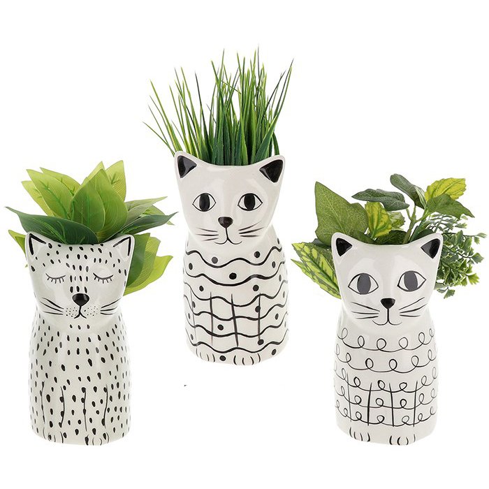 Shudehill Quirky Cat Tall Planter