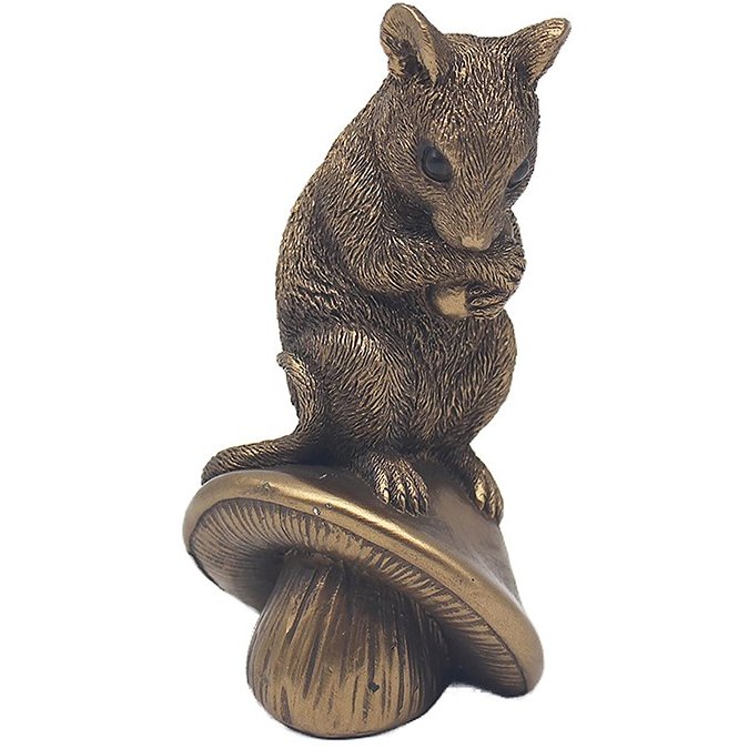Shudehill Reflections Bronze Mouse On Mushroom