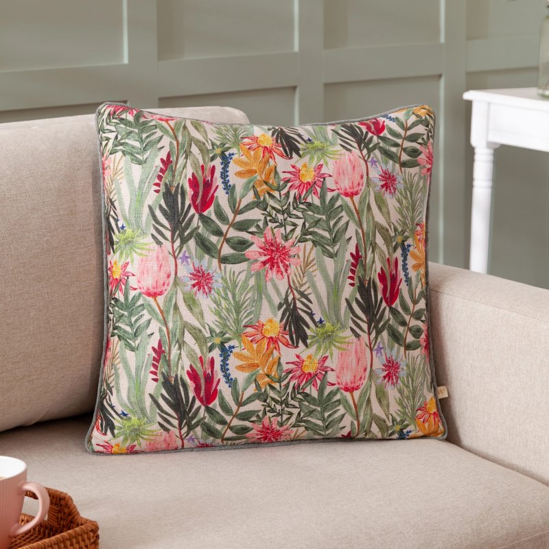 Paoletti Paoletti Country Wilds Multicolour Blossom Printed Cushion