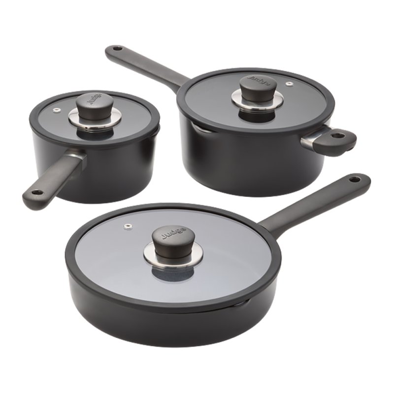 Judge Vista Ceramic 3 Piece Draining Cookware Set
