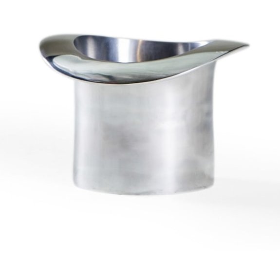 McGowan Rutherford Polished Aluminium Top Hat Ice Bucket
