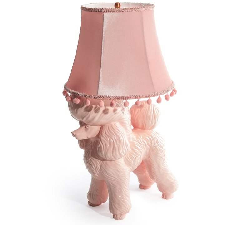 McGowan Rutherford Pink Poodle Table Lamp