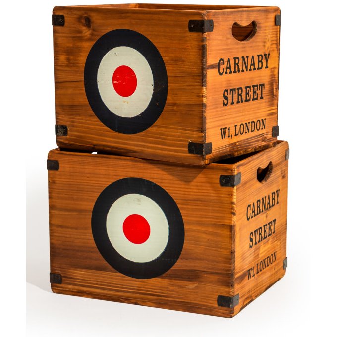 McGowan Rutherford Wooden "Carnaby Street" LP Record Storage