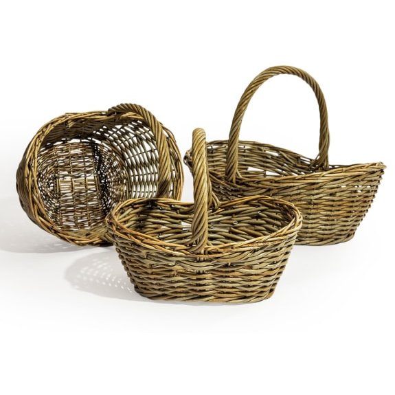 McGowan Rutherford Rustic Woven Picker Baskets