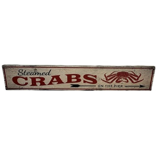 McGowan Rutherford "Steamed Crabs" Wooden Wall Sign