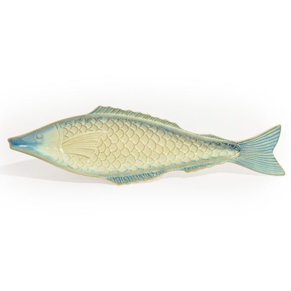 McGowan Rutherford Blue & White Ceramic Fish Dish small