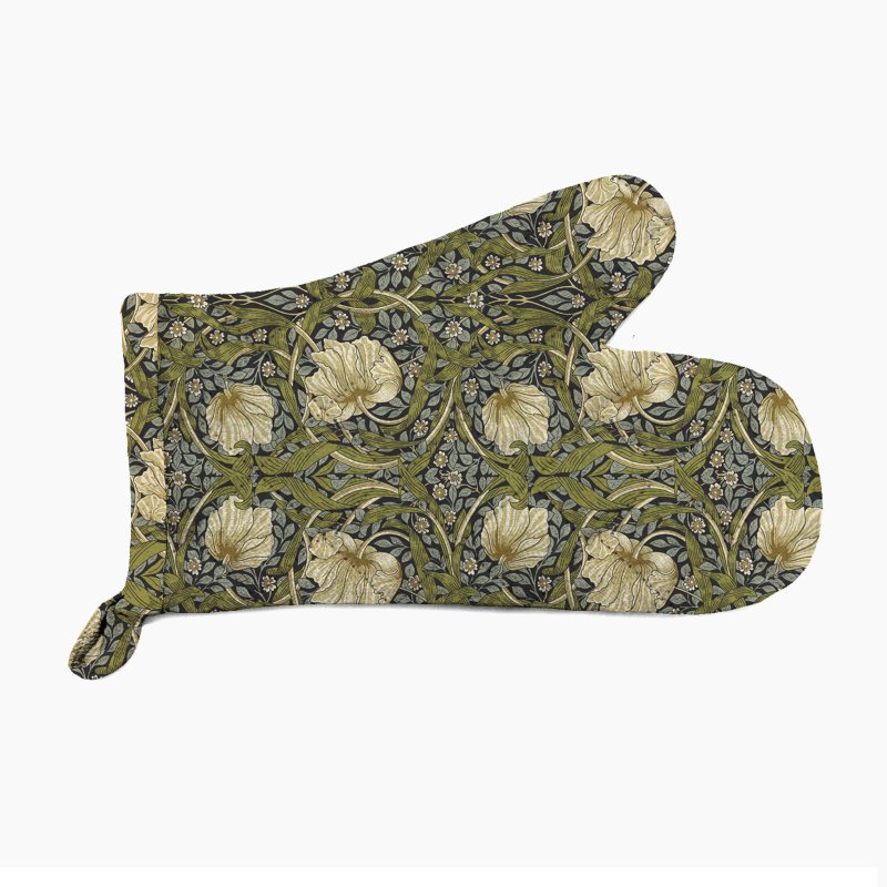 William Morris Oven Mitt Pimpernel Charcoal