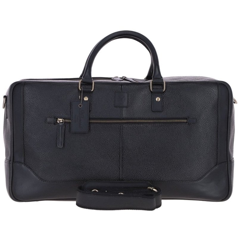 Ashwood Leather Calvin Leather Holdall Black
