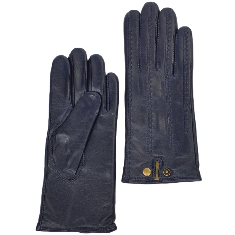 Ashwood Leather Ladies Navy Gloves