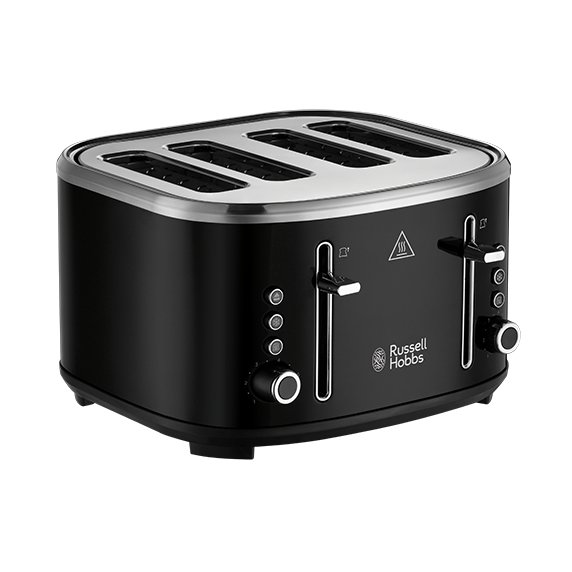 Russell Hobbs Stylevia Russell Hobbs Stylevia Black 4 Slice Toaster
