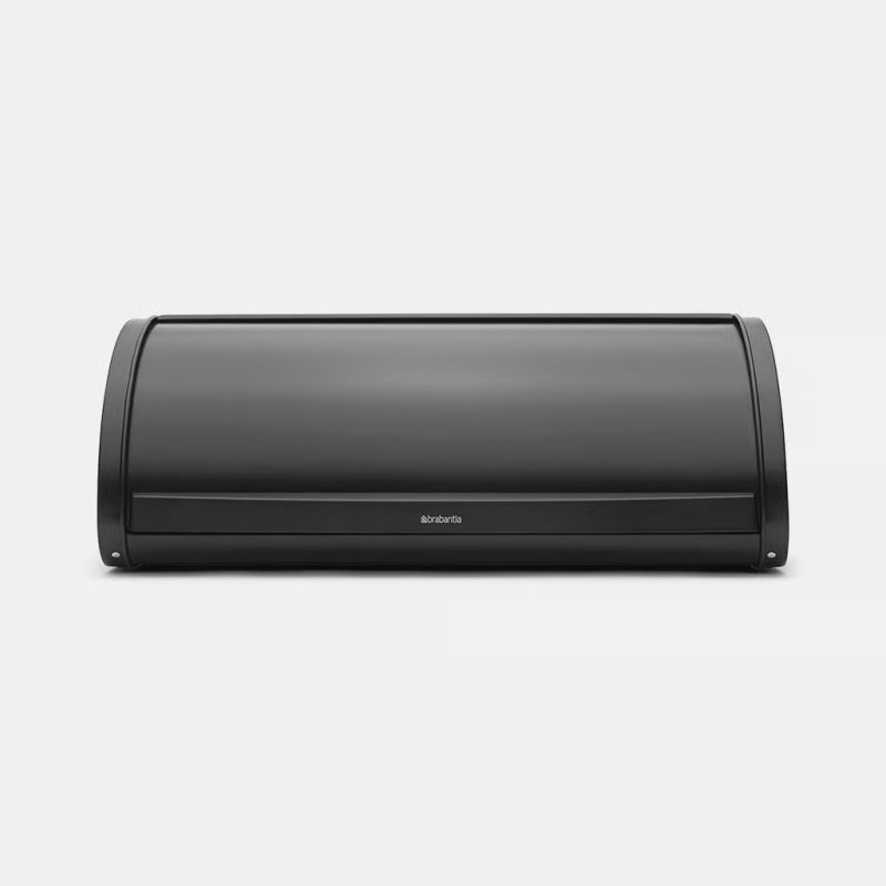Brabantia Brabantia Matt Black Roll Top Bread Bin