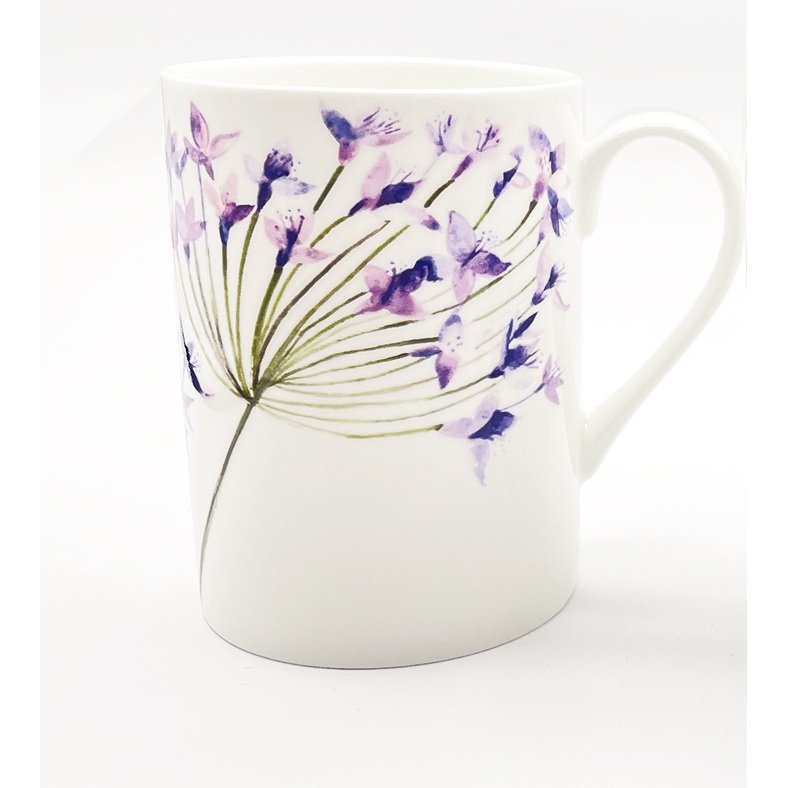 Just Mugs Just Mugs Fine Purple Flowers Norfolk Mug