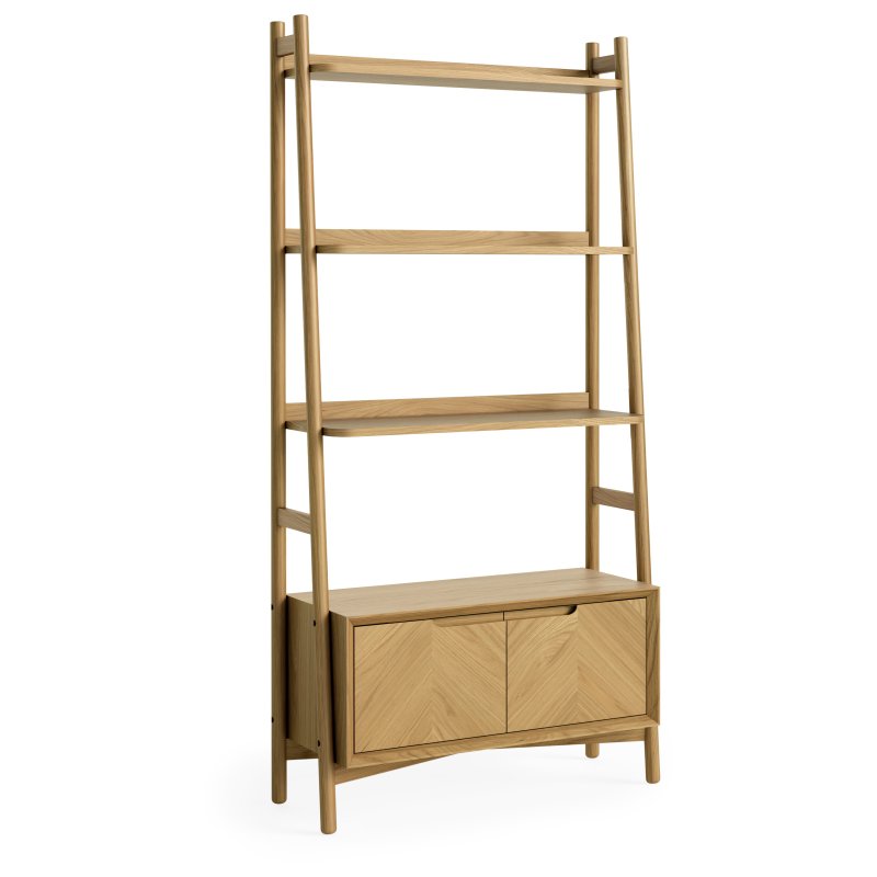 Valencia Storage Bookcase white background