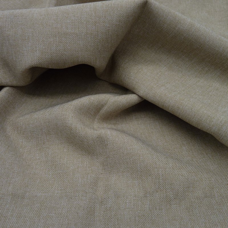 Close up of the rippled Devonshire fabric in Biscuit