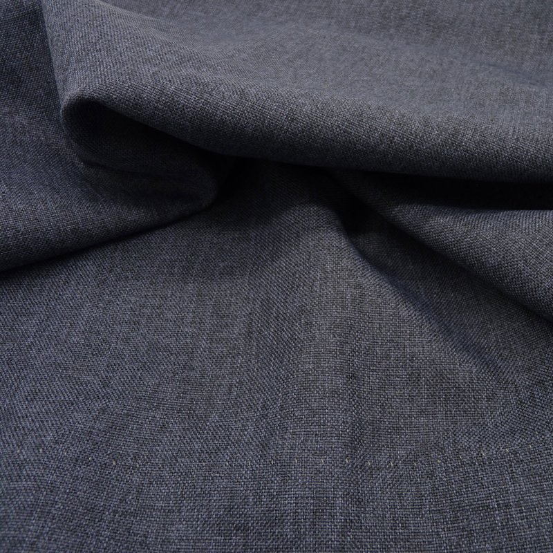 Close up of the rippled Devonshire fabric in Denim