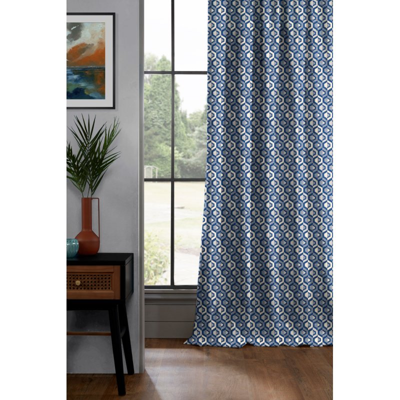 Lifestyle image of Gusta Navy Curtains