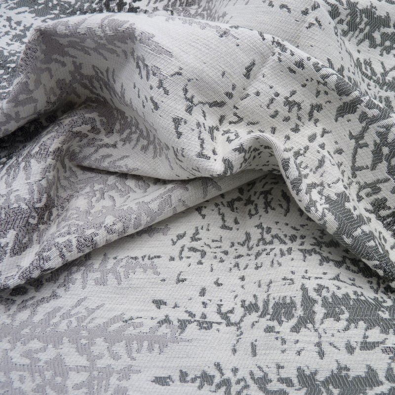 Close up of the rippled Highbury fabric in Dove
