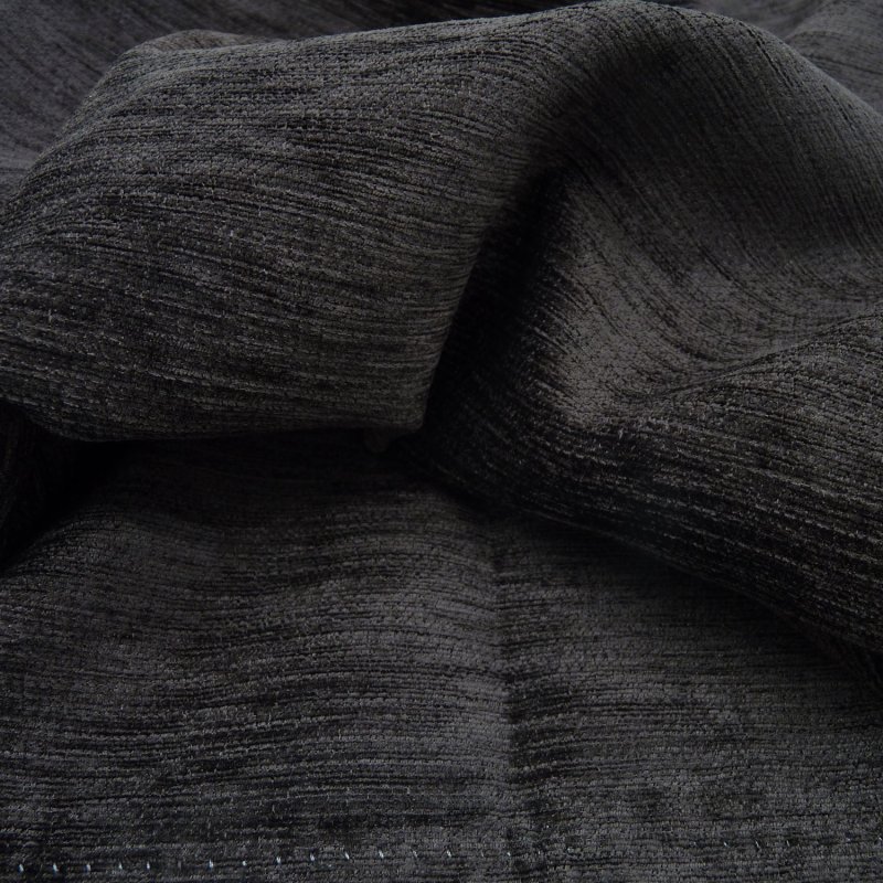 Close up of the rippled Kent fabric in Chocolate