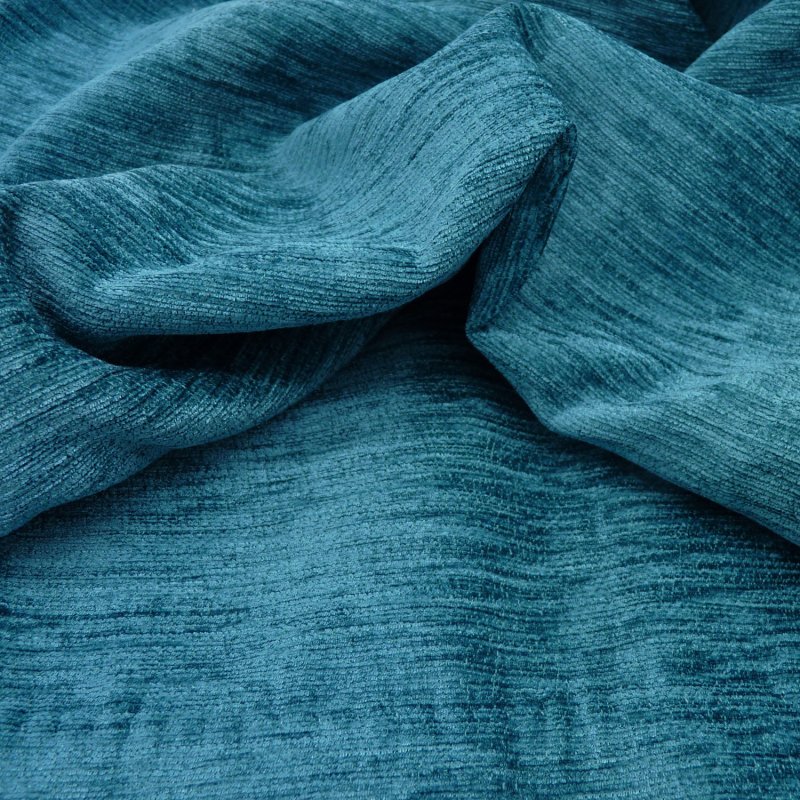 Close up of the rippled Kent fabric in Peacock