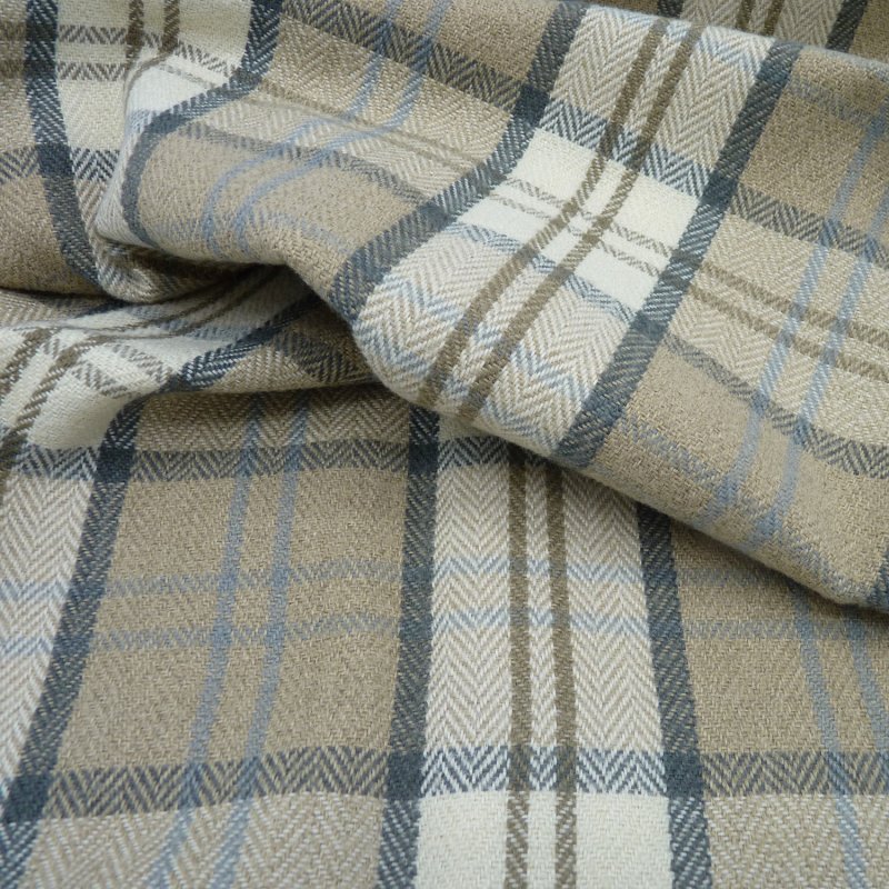 Close up of the rippled Lewis fabric in Latte