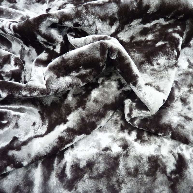 Close up of the rippled Luxe fabric in Plumb