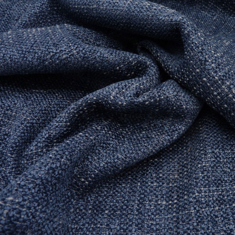 Close up of the rippled Mestre fabric in Midnight