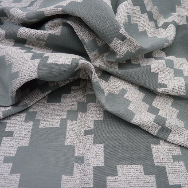 Close up of the rippled Omni fabric in Teal