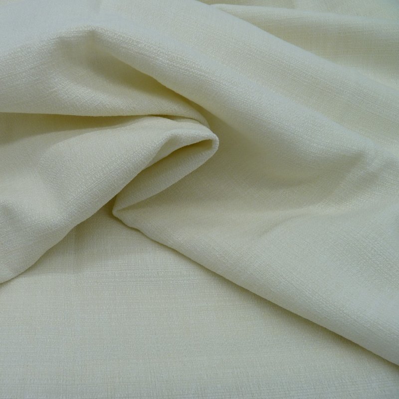 Close up of the rippled Prima fabric in White