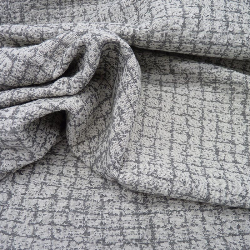 Close up of the rippled Tulsa fabric in Dove