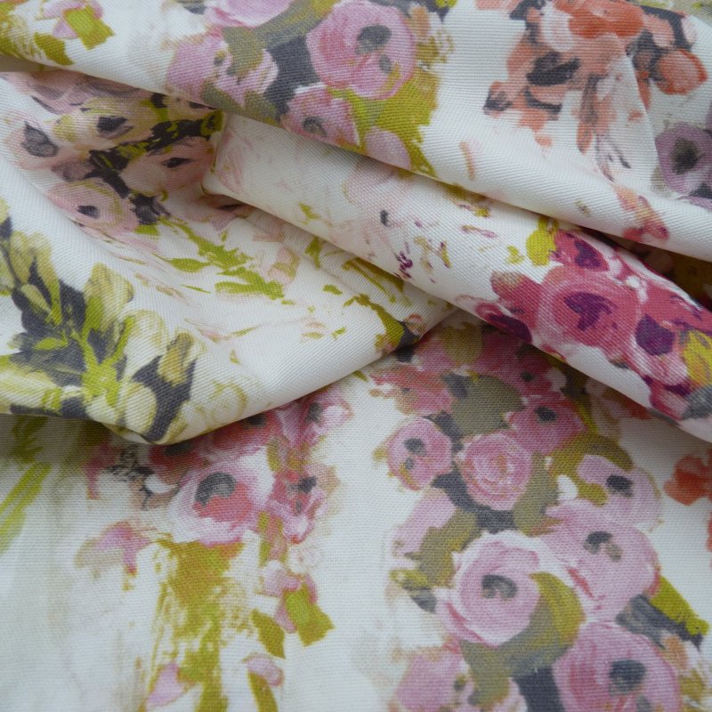 Close up of the rippled Alderley fabric in Pink
