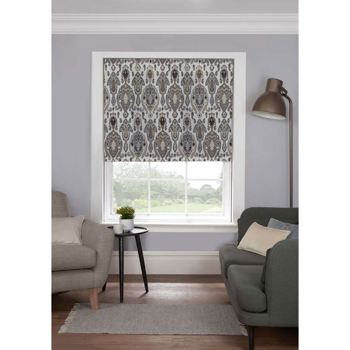 Gordon John Style Furnishings Made to Measure Roman Blinds Alvi Grey