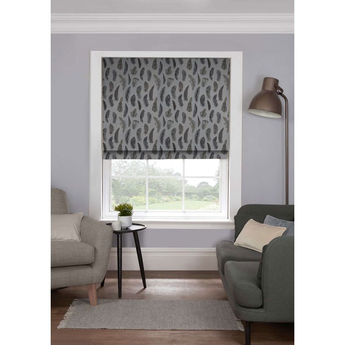 Gordon John Style Furnishings Made to Measure Roman Blinds Echo Grey