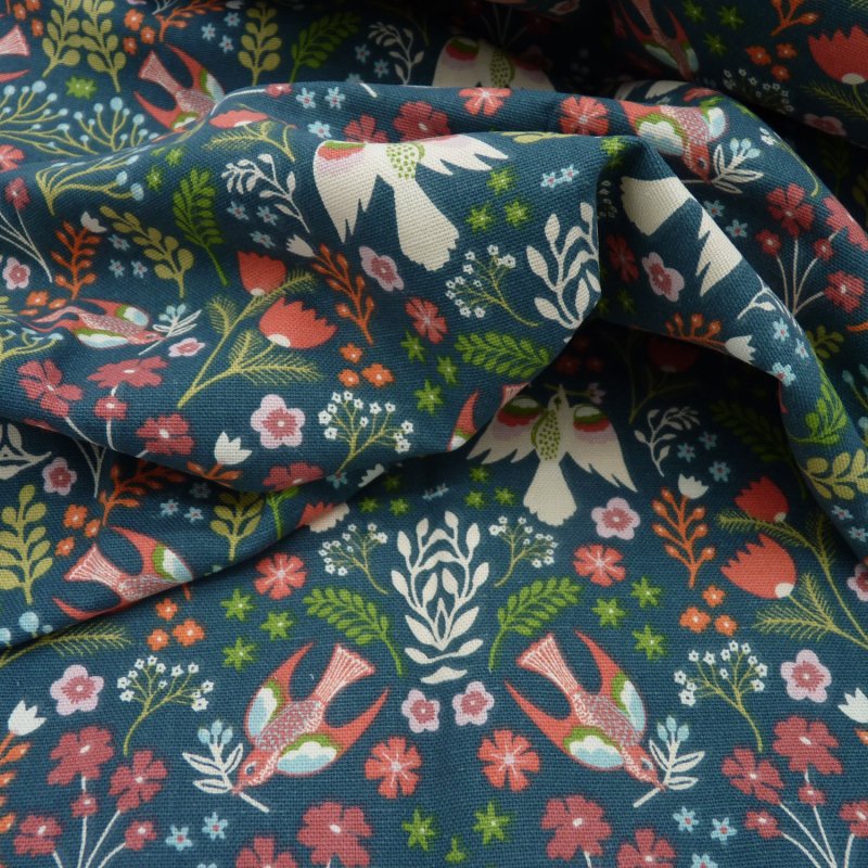 Close up of the rippled Folklore fabric in Jade