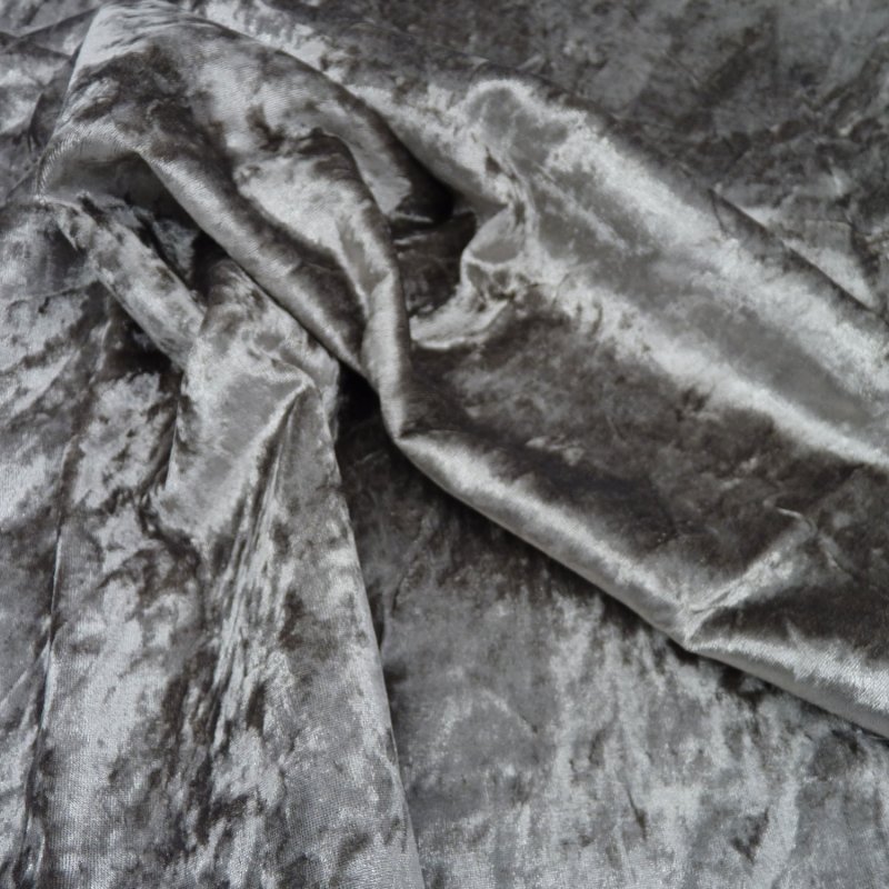 Close up of the rippled Lustre fabric in Steel