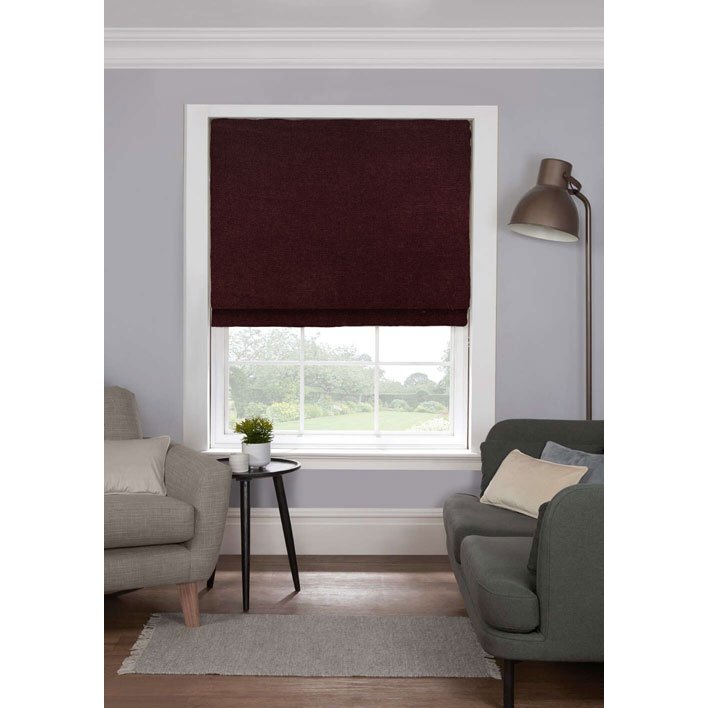 Gordon John Style Furnishings Made to Measure Roman Blinds Monaco Cinnabar