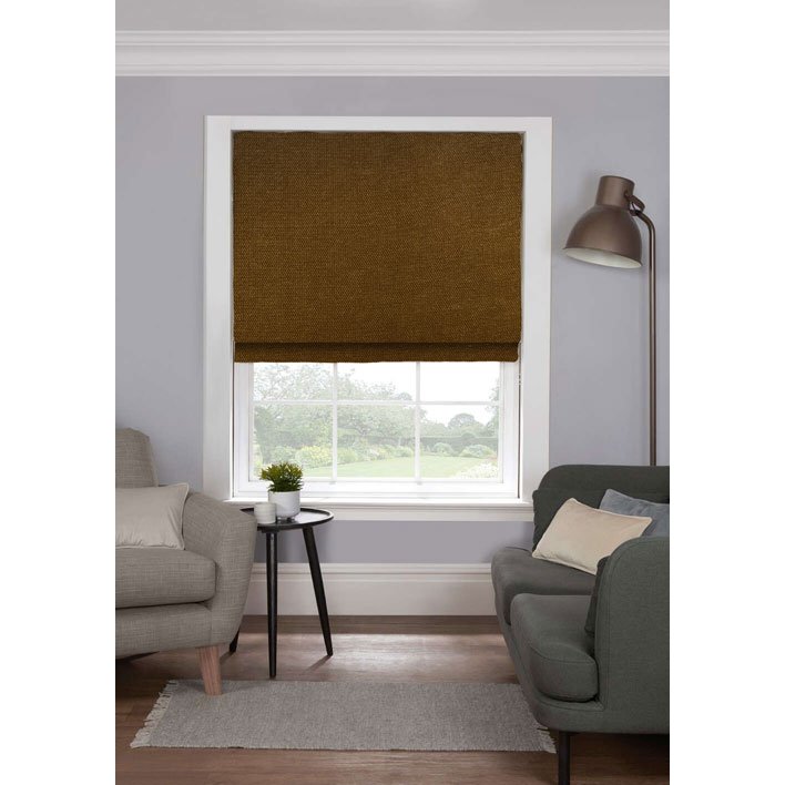 Gordon John Style Furnishings Made to Measure Roman Blinds Monaco Ochre
