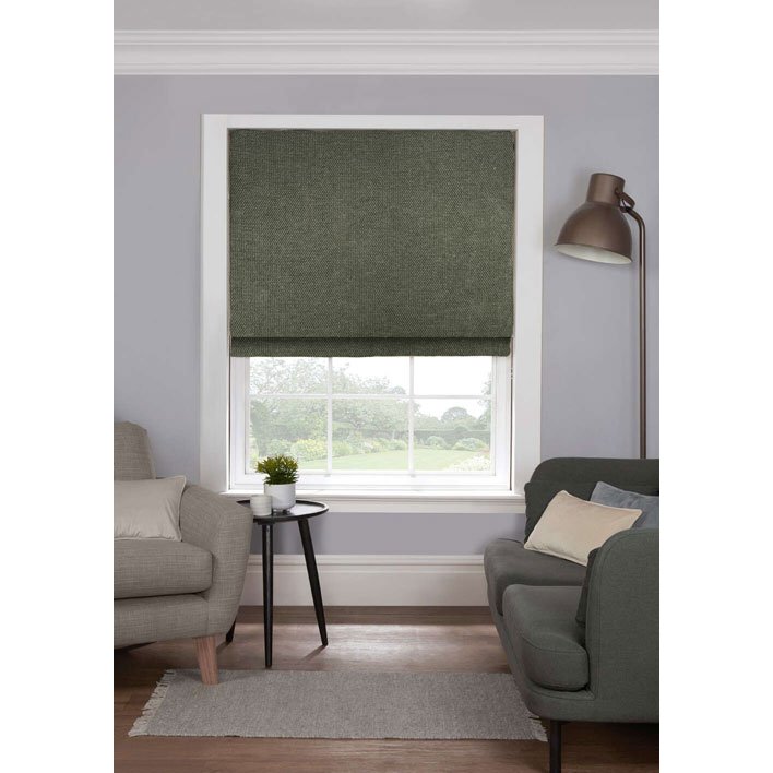 Gordon John Style Furnishings Made to Measure Roman Blinds Monaco Soft Fern