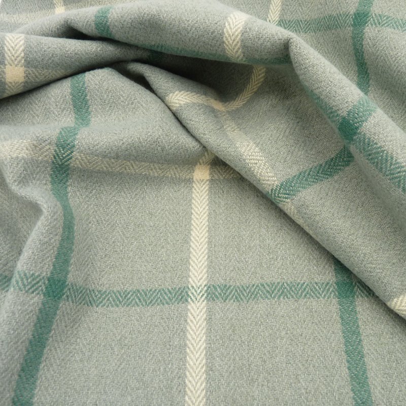 Close up of the rippled Mull fabric in Archer