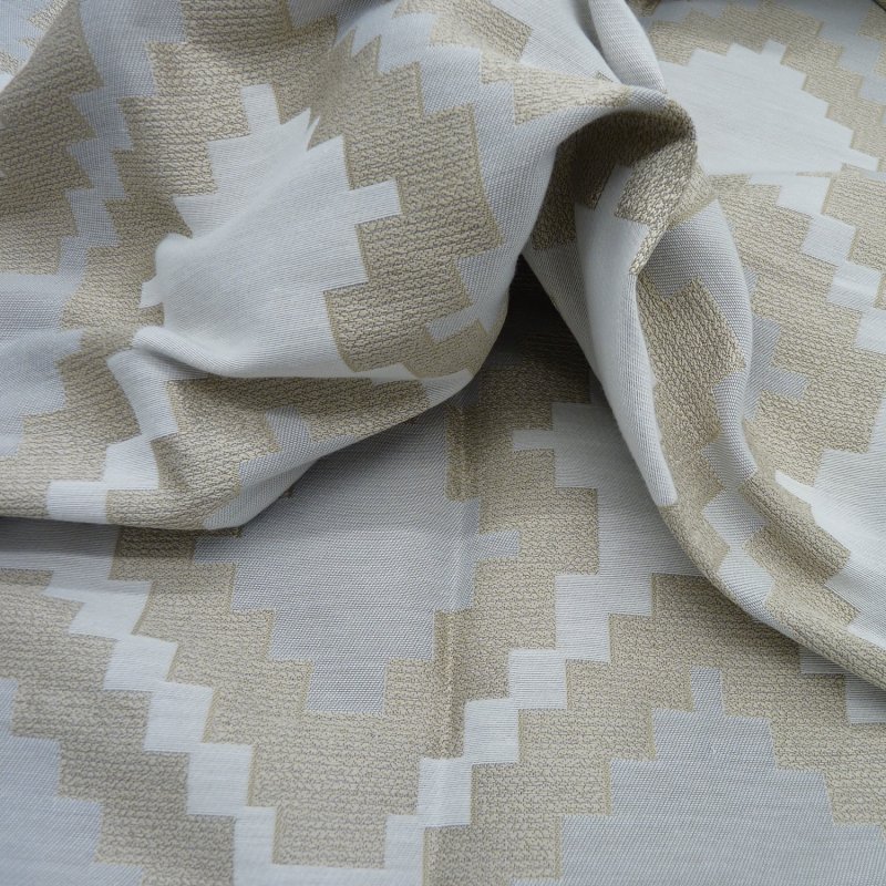 Close up of the rippled Omni fabric in Natural