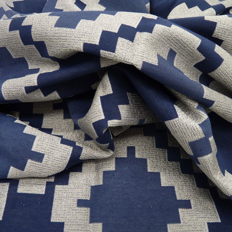 Close up of the rippled Omni fabric in Navy